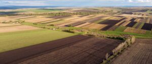 Aerial drone view of nature in Moldova